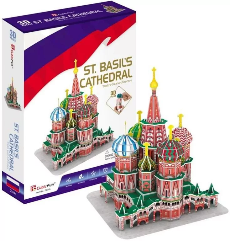 Puzzle 3D Katedra Św. Wasyla - tantis.pl
