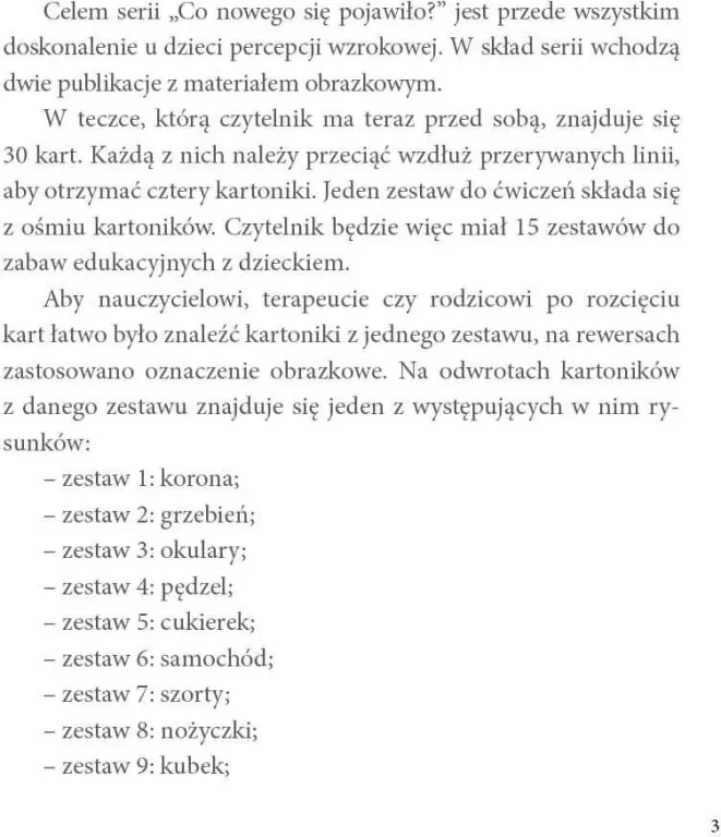 Co nowego się pojawiło? Materiały do ćwiczenia percepcji wzrokowej. Cz.1 - tantis.pl