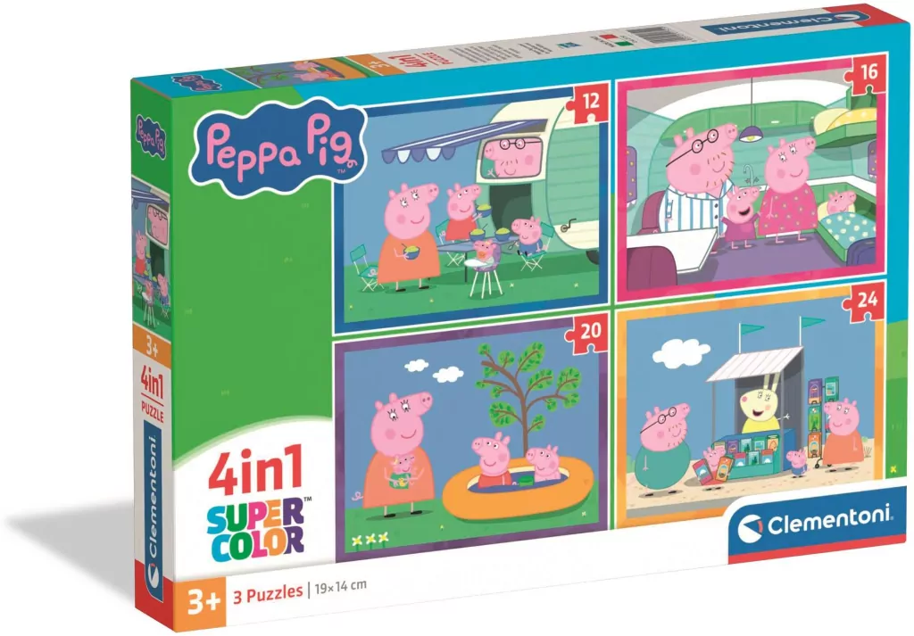 Puzzle 4w1 Peppa Pig - tantis.pl