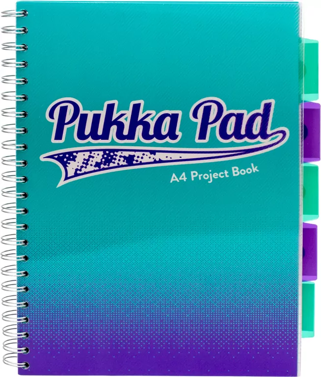 Kołozeszyt Pukka Pad A4 Fusion Project Book turkusowy - tantis.pl
