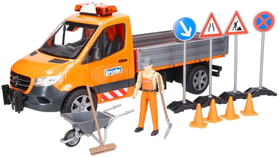 MB Sprinter Komunalny z figurką budowlańca, modułe - tantis.pl