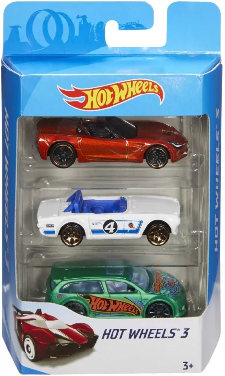 Hot Wheels. Samochodziki. Trzypak - tantis.pl