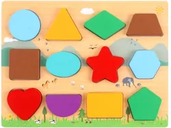Układanka drewniana Kształty
