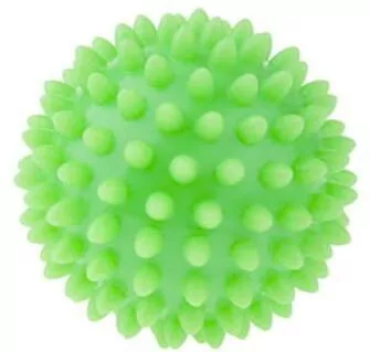Piłka sensoryczna do masażu i rehabilitacji. 6,6 cm zielona