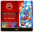 Kredki ołówkowe Polycolor. 24 kolory. Opakowanie metalowe - tantis.pl