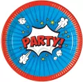 Talerzyki papierowe Boom Party 23cm 8szt - tantis.pl