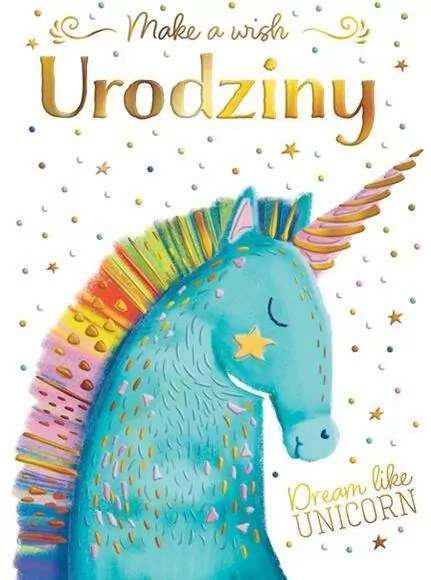 Karnet B6 Urodziny - Jednorożec z gwiazdą - tantis.pl