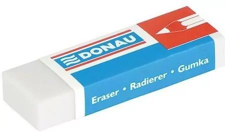 Gumka uniwersalna biała Donau. 3 sztuki - tantis.pl