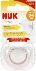 NUK. Star. Smoczek. 0-6 miesięcy. Różowy