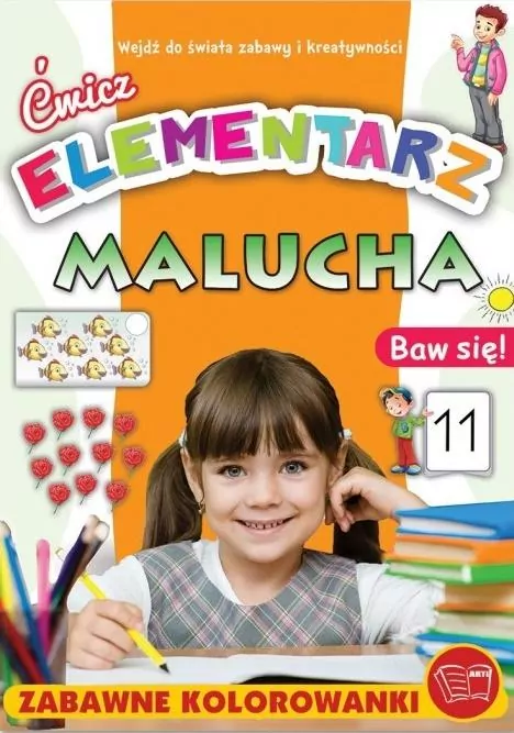Ćwicz. Elementarz malucha. Zabawne kolorowanki - tantis.pl