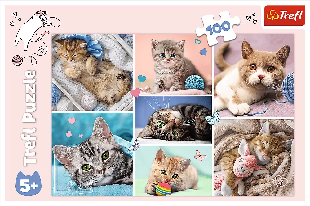 Puzzle 100. W kocim świecie - tantis.pl