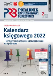 Kalendarz Księgowego 2022. Terminy rachunkowo-sprawozdawcze na I półrocze