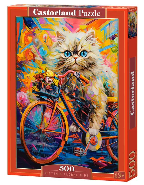 Castor. Puzzle 500. Kitten's Floral Ride - tantis.pl