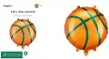Balon foliowy Piłka do koszykówki 35x35cm - tantis.pl