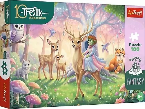 Puzzle 100 Zwierzęta z magicznego lasu TREFL - tantis.pl