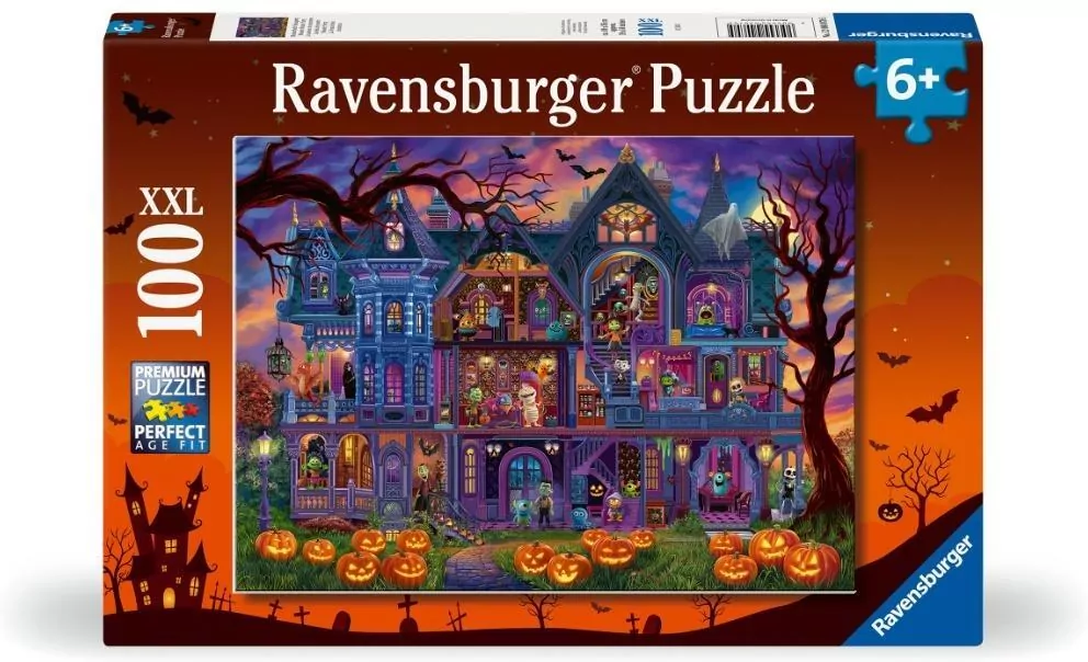 Puzzle dla dzieci 2D: Dom strachów 100el - tantis.pl
