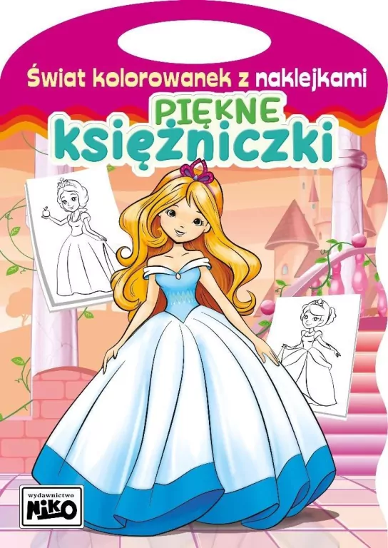 Świat kolorowanek z naklejkami. Piękne księżniczki - tantis.pl
