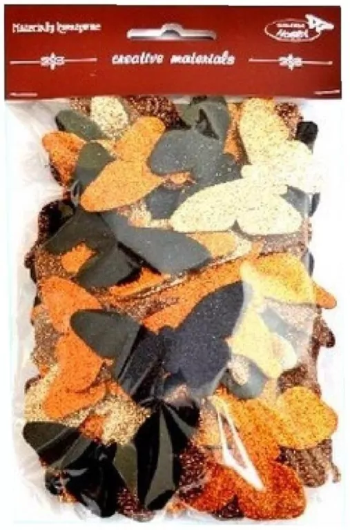 Motyle brokatowe, 52 sztuki - tantis.pl