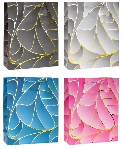 Torebka ozdobna 26x32x10cm hot-stamp mix ROZETTE - tantis.pl