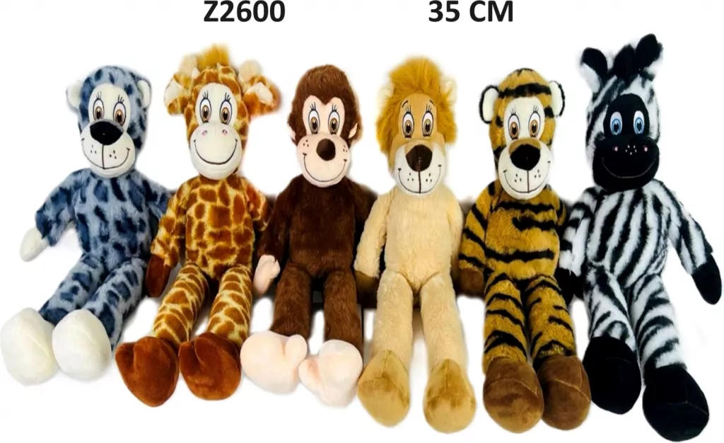 Zwierzęta dżungla 35cm MIX - tantis.pl