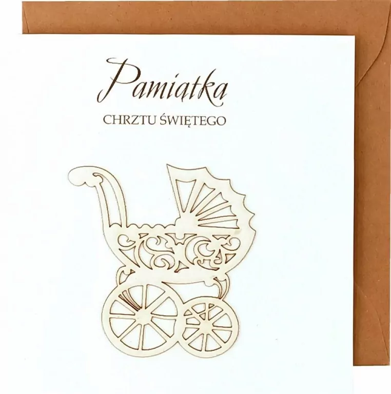 Karnet okolicznościowy. Chrzest. Naem - tantis.pl