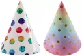 Czapeczki papierowe 16cm. Kropki - tantis.pl