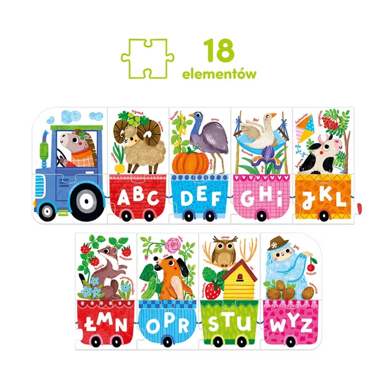 CzuCzu. Literkowy Traktor. 3+ - tantis.pl