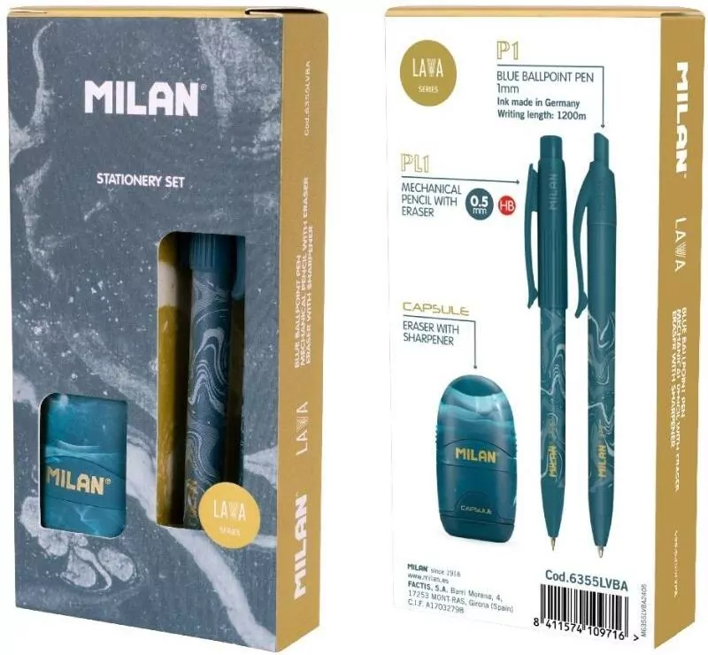 Zestaw prezentowy Lava niebieski MILAN - tantis.pl