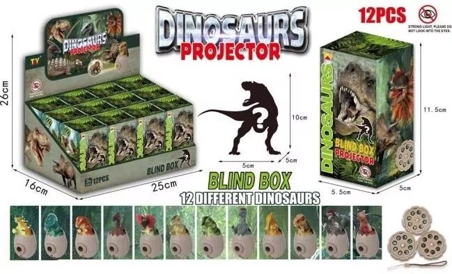 Projektor dinozaur MIX - tantis.pl