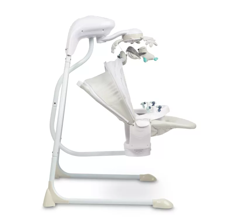 Caretero Huśtawka elektryczna Raffi light grey - tantis.pl