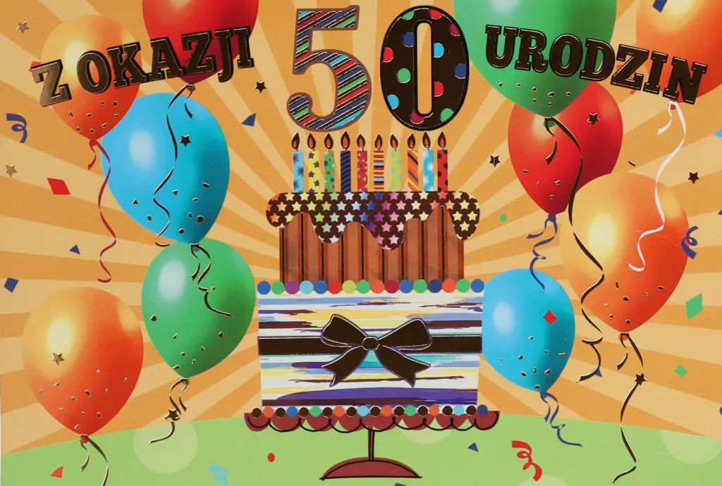 Karnet B6: Urodziny 50 - tantis.pl