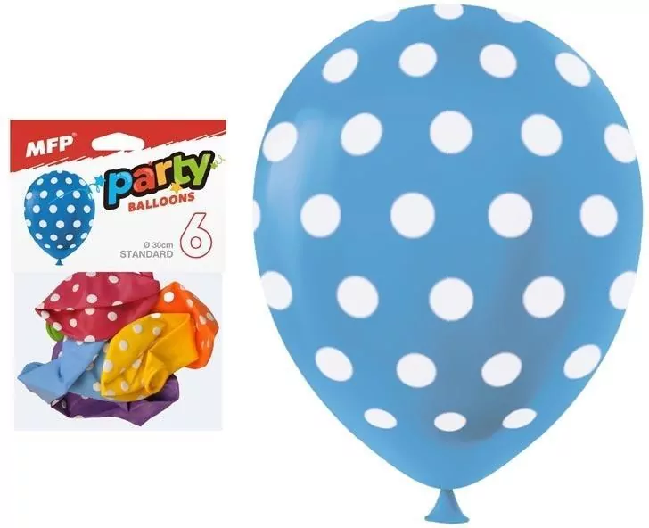 Balon dmuchany kropki 30cm - tantis.pl