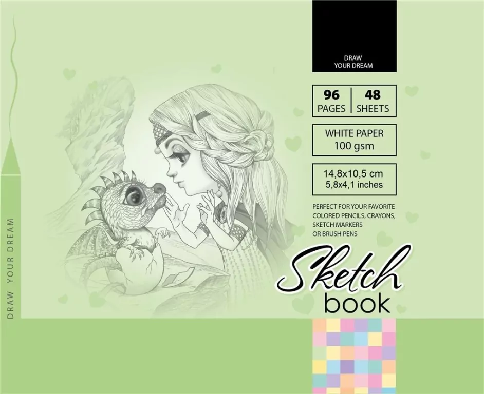 Sketchbook. Szkicownik 96 kartek. 148 x 105 mm - tantis.pl