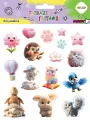 Tatuaże zmywalne Animals Fluffy HAPPY COLOR - tantis.pl