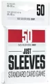 Gamegenic: Just Sleeves - Standard Card Game Sleeves (66x91 mm), Czerwone, 50 sztuk - tantis.pl