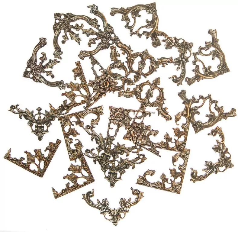 Naklejki narożniki vintage 5x5cm 24szt - tantis.pl