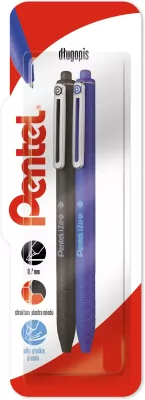 Długopis 0,7 mm BX467 2 szt. czarny niebieski