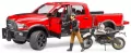 Bruder. Auto Dodge RAM 2500 Power Wagon z motocyklem Ducati, 02502 - tantis.pl