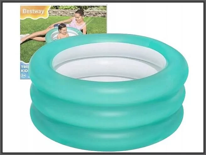 Basenik dmuchany, miętowy 70cmx30cm - tantis.pl