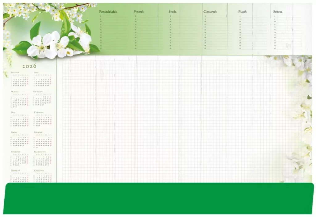 Planer 2022. Z listwą. Gałązka - tantis.pl