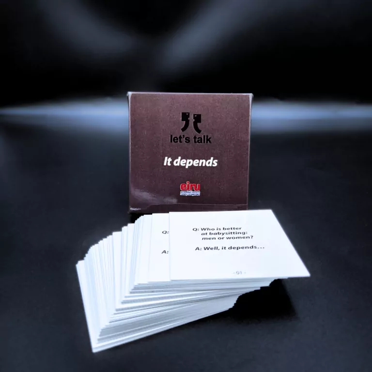 Karty konwersacyjne mini . It depends - tantis.pl