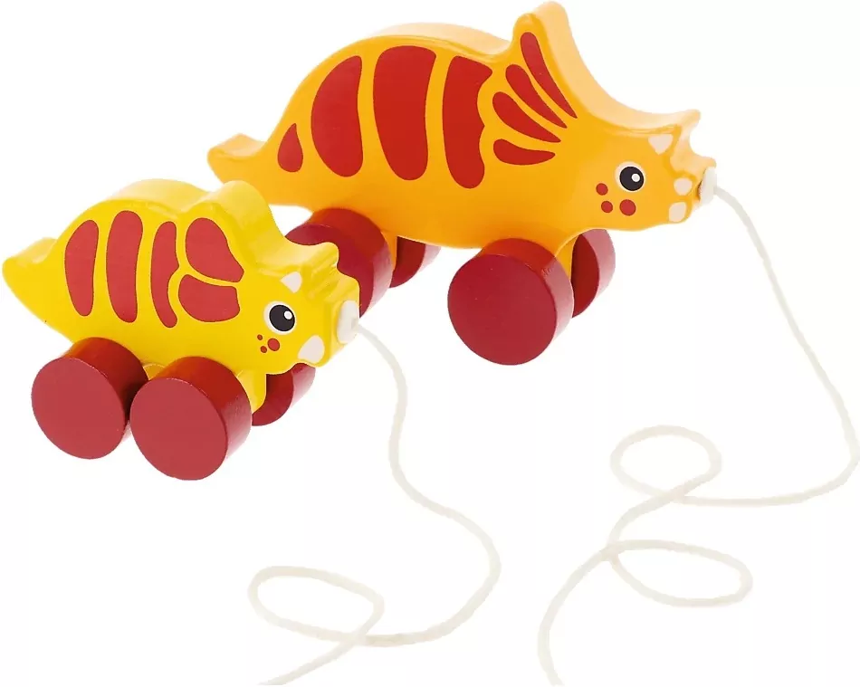 Zabawka drewniana Dinos Triceratops 61745 - tantis.pl