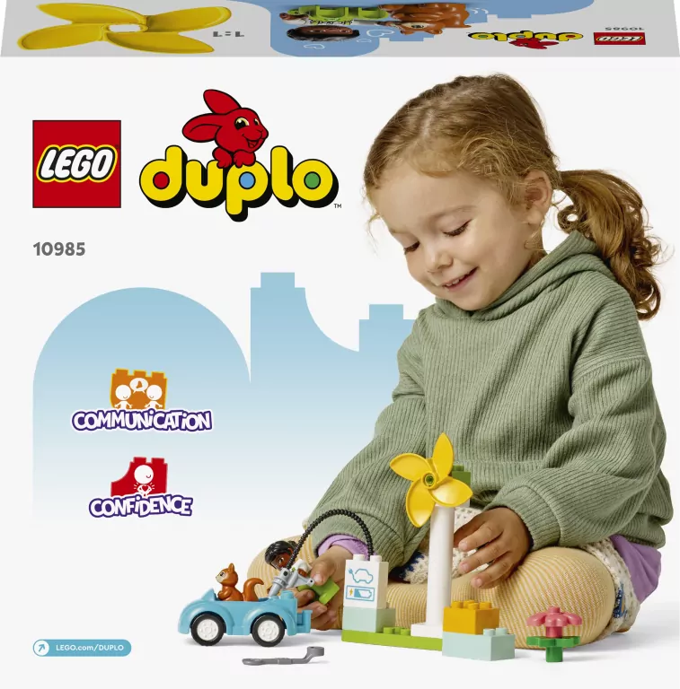 LEGO® DUPLO® Town. Turbina wiatrowa i samochód elektryczny. 10985 - tantis.pl