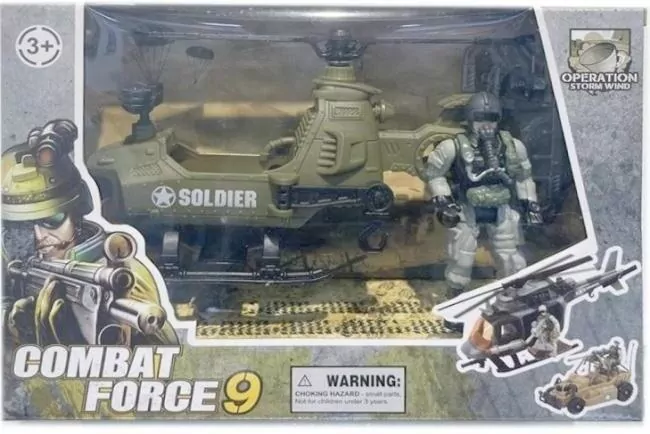 Helikopter wojskowy z akcesoriami - tantis.pl