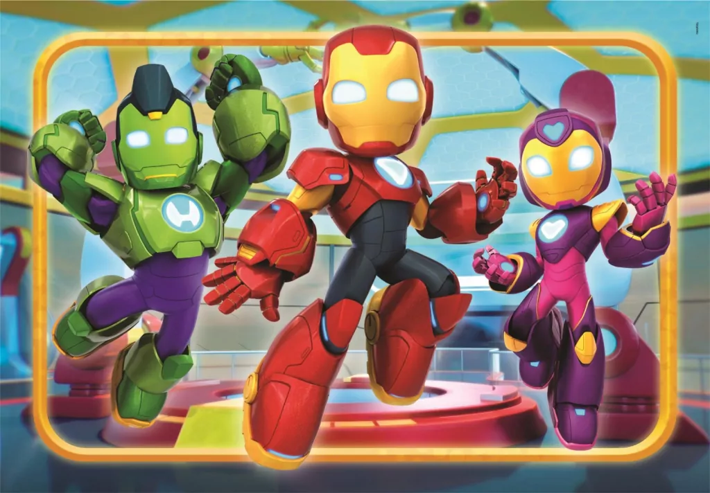 Puzzle 30 Super Kolor Iron Man And His Awesome - tantis.pl