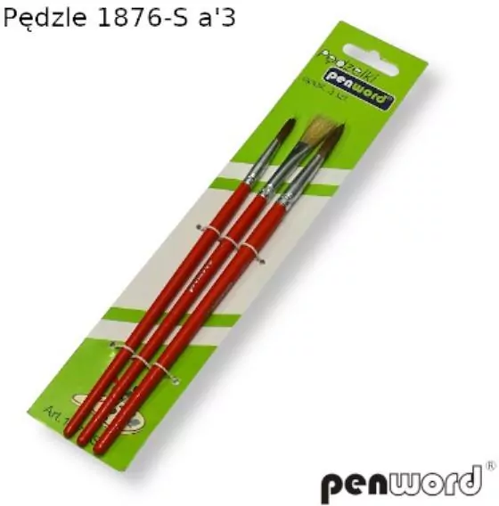 Pędzle, 3 sztuki - tantis.pl