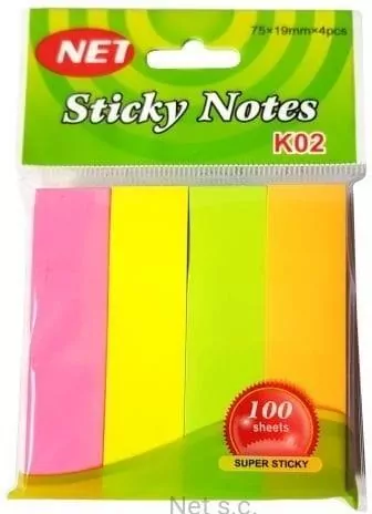 Zakładki indeksujące. Neon 4x100K - tantis.pl