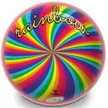 PILKA KOLOROWA 23CM RAINBOW FLUO - tantis.pl