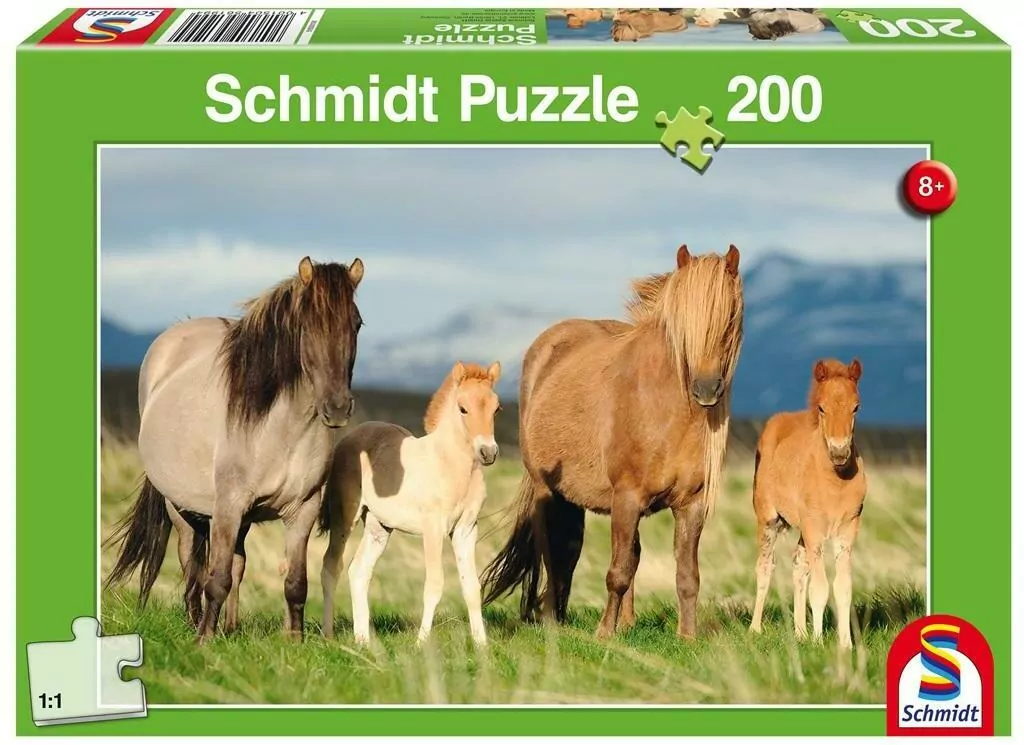 Puzzle 200. Konie-rodzinne zdjęcie - tantis.pl