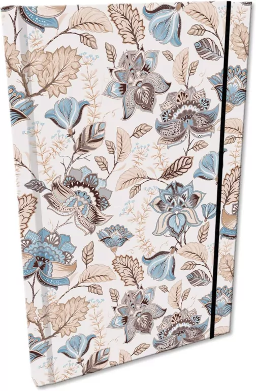 Notes A5/192 kratka z gumką Soft Touch Kwiaty - tantis.pl